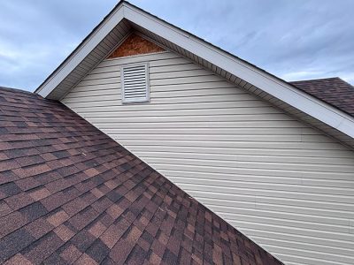 Completed Asphalt Shingle Siding Installation Services